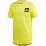 Dětská trička adidas Aeroready v žluté barvě ve slevě 