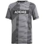 Dětská sportovní trička adidas v šedé barvě ve slevě 