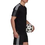 Pánská  Trička s krátkým rukávem adidas v černé barvě z bavlny ve velikosti L s krátkým rukávem s motivem Manchester United ve slevě 