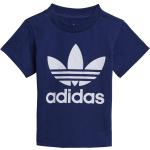 Dětská trička s potiskem adidas Originals Trefoil v modré barvě 