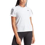 Pánská  Trička na běhání adidas Own The Run v bílé barvě ve velikosti M s krátkým rukávem ve slevě 