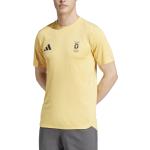 Pánská  Dlouhá trička adidas HEAT.RDY v žluté barvě ze síťoviny 