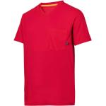Pánská  Funkční trička Snickers Workwear AllroundWork v červené barvě 