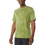 Pánská  Trička na běhání Asics Metarun v zelené barvě ve velikosti L s krátkým rukávem ve slevě 