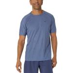 Pánská  Trička na běhání Asics Metarun v modré barvě z polyesteru ve velikosti S s krátkým rukávem 