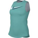 Dámská  Funkční trička Nike Swoosh v zelené barvě z polyesteru bez rukávů 