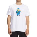 Pánská BIO  Trička Billabong v bílé barvě z bavlny s motivem Simpsonovi ve slevě 