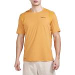 Pánská  Fitness trička Craft v oranžové barvě ve velikosti XXL s krátkým rukávem plus size 