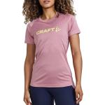 Dámská  Fitness trička Craft v růžové barvě s krátkým rukávem 