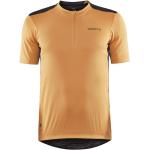 Pánská  Fitness trička Craft v oranžové barvě ve velikosti 3 XL s krátkým rukávem plus size 
