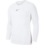 Pánská  Trička s kulatým výstřihem Nike Park v bílé barvě z polyesteru ve velikosti S s dlouhým rukávem s kulatým výstřihem ve slevě 