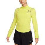Dámská  Trička na běhání Nike v žluté barvě ve velikosti S s dlouhým rukávem ve slevě 