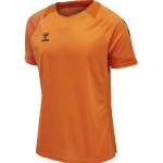 Pánská  Trička s krátkým rukávem Hummel Lead v oranžové barvě ve velikosti 3 XL s krátkým rukávem ve slevě plus size 