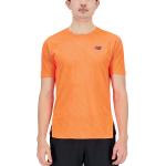 Pánská  Trička na běhání New Balance Q Speed v oranžové barvě ve velikosti L s krátkým rukávem ve slevě 