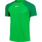 Pánská  Trička s krátkým rukávem Nike Academy v zelené barvě z polyesteru ve velikosti S s krátkým rukávem ve slevě 