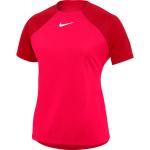 Dámská  Trička s krátkým rukávem Nike Academy v červené barvě z polyesteru s krátkým rukávem ve slevě 