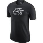 Pánská  Trička s krátkým rukávem Nike Dri-Fit v černé barvě ve velikosti 10 s krátkým rukávem s motivem Brooklyn Nets 