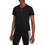 Dámská  Fitness trička Nike Dri-Fit v černé barvě ve velikosti XS s krátkým rukávem 