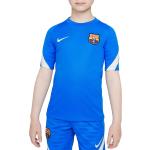 Dětská trička s krátkým rukávem Nike FC Barcelona v modré barvě s motivem FC Barcelona ve slevě 