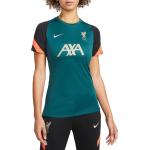 Dámská  Trička Nike Dri-Fit v zelené barvě s krátkým rukávem s motivem FC Liverpool 