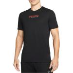 Pánská  Fitness trička Nike Pro v černé barvě ve velikosti M s krátkým rukávem ve slevě 