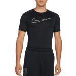 Pánská  Fitness trička Nike Pro v černé barvě ve velikosti 3 XL s krátkým rukávem ve slevě plus size 