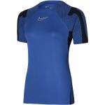 Dámská  Trička s krátkým rukávem Nike Strike v modré barvě z polyesteru ve velikosti XS s krátkým rukávem ve slevě 