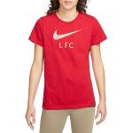 Dámská  Trička Nike v červené barvě s krátkým rukávem s motivem FC Liverpool 