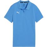 Dámské Sportovní polokošile Puma Casuals v modré barvě v ležérním stylu ve velikosti M s krátkým rukávem 