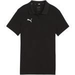Dámské Sportovní polokošile Puma teamGOAL v černé barvě v ležérním stylu ve velikosti XS s krátkým rukávem 