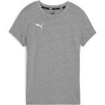 Dámská  Trička s krátkým rukávem Puma teamGOAL v šedé barvě z bavlny ve velikosti L s krátkým rukávem 