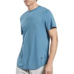 Pánská  Fitness trička Reebok v modré barvě ve velikosti S ve slevě 