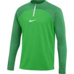 Pánské Topy Nike Academy v zelené barvě z polyesteru ve velikosti M s dlouhým rukávem ve slevě 