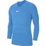 Pánská  Trička s kulatým výstřihem Nike Park v modré barvě z polyesteru ve velikosti M s dlouhým rukávem s kulatým výstřihem ve slevě 