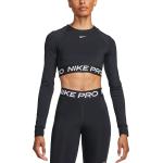 Dámská  Fitness trička Nike Pro v černé barvě ve velikosti M s dlouhým rukávem 