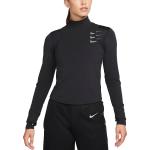 Dámská  Trička na běhání Nike v černé barvě ve velikosti M s dlouhým rukávem ve slevě 