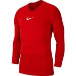 Dětská trička s dlouhým rukávem Nike Park v červené barvě ve slevě 