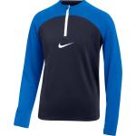 Dětská trička s dlouhým rukávem Nike Academy v modré barvě z polyesteru ve slevě 