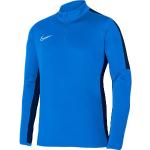 Dětská trička s dlouhým rukávem Nike Dri-Fit v modré barvě z polyesteru ve slevě 