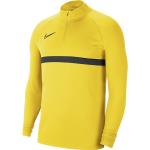 Pánské Topy Nike Academy v žluté barvě z polyesteru ve velikosti XXL s dlouhým rukávem ve slevě plus size 