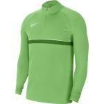 Pánské Topy Nike Academy v zelené barvě z polyesteru ve velikosti S s dlouhým rukávem ve slevě 
