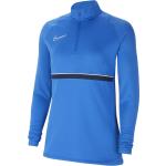 Dámská  Trička s dlouhým rukávem Nike Academy v modré barvě z polyesteru ve velikosti XS s dlouhým rukávem ve slevě 