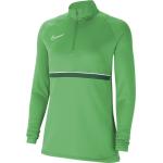 Dámská  Trička s dlouhým rukávem Nike Academy v zelené barvě z polyesteru ve velikosti XXS s dlouhým rukávem ve slevě 