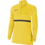 Dámská  Trička s dlouhým rukávem Nike Academy v žluté barvě z polyesteru ve velikosti XS s dlouhým rukávem ve slevě 