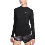 Dámská  Trička na běhání Nike Prodyšné v černé barvě z kůže ve velikosti S s dlouhým rukávem ve slevě na zimu 