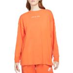 Dámská  Trička s dlouhým rukávem Nike v oranžové barvě ve velikosti XS s dlouhým rukávem ve slevě 