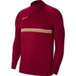 Dětská trička s dlouhým rukávem Nike Academy v červené barvě z polyesteru ve slevě 