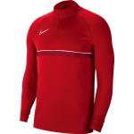 Dětská trička s dlouhým rukávem Nike Academy v červené barvě ve slevě 