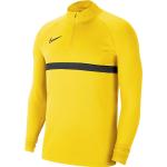 Dětská trička s dlouhým rukávem Nike Academy v žluté barvě ve slevě 