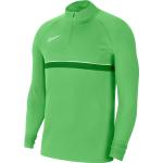 Dětská trička s dlouhým rukávem Nike Academy v zelené barvě z polyesteru ve slevě 